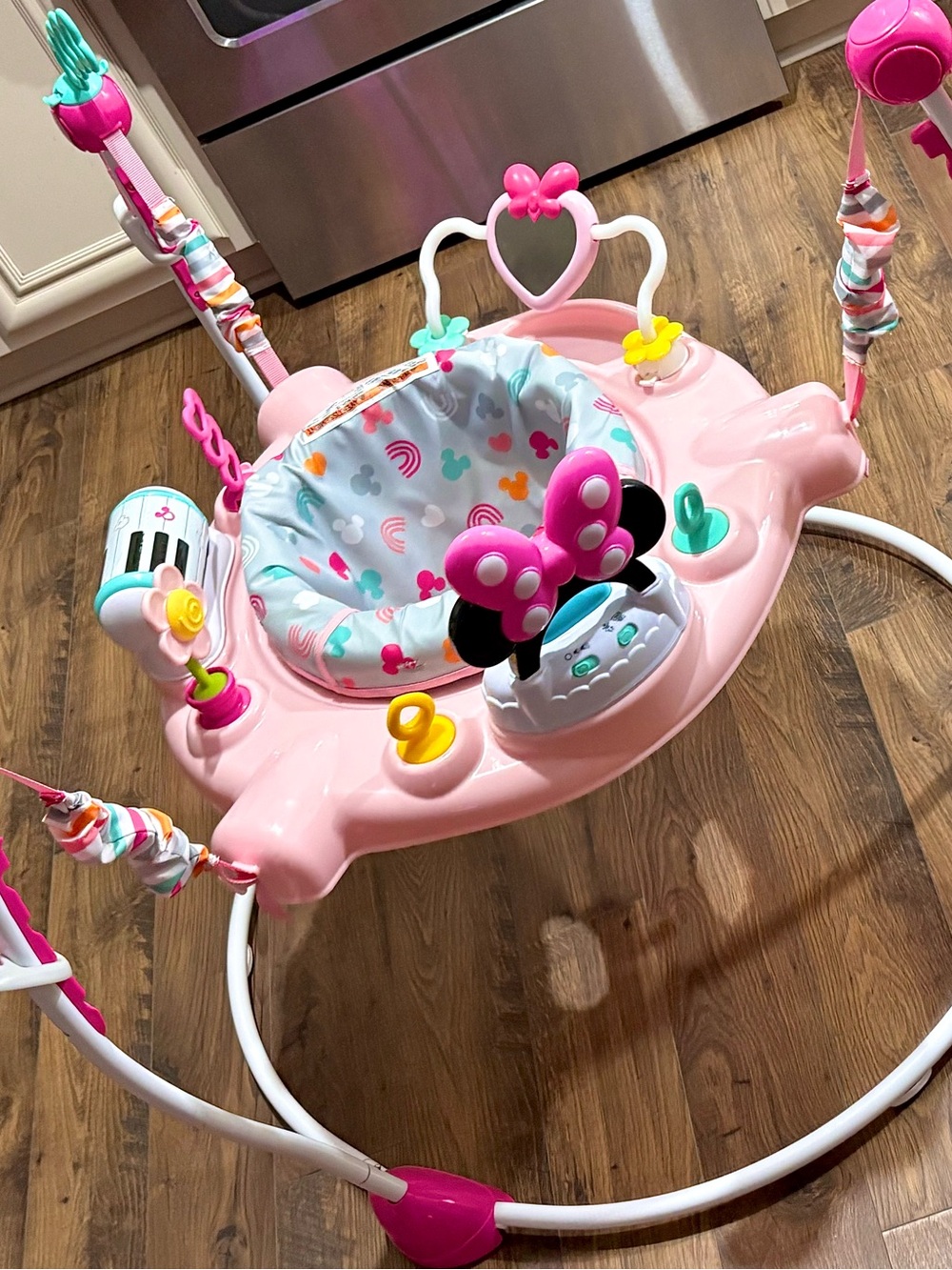 Disney Minnie Mouse Pink Activity Jumper for Toddlers